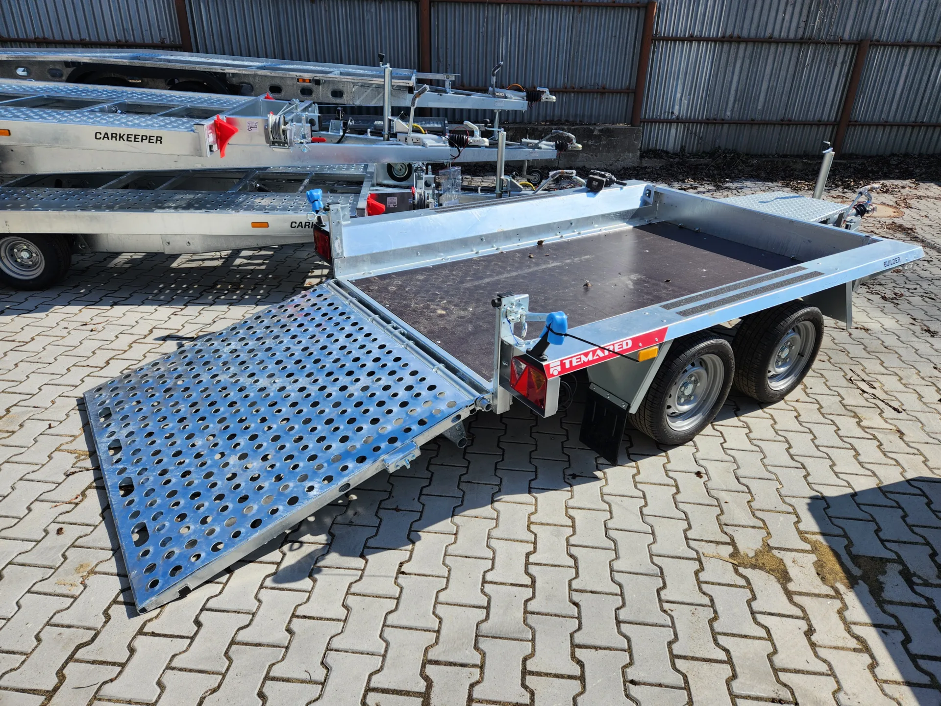 Vlek na bagr 265x150cm, 2700/520kg, rampa s písty